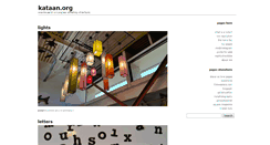 Desktop Screenshot of kataan.org